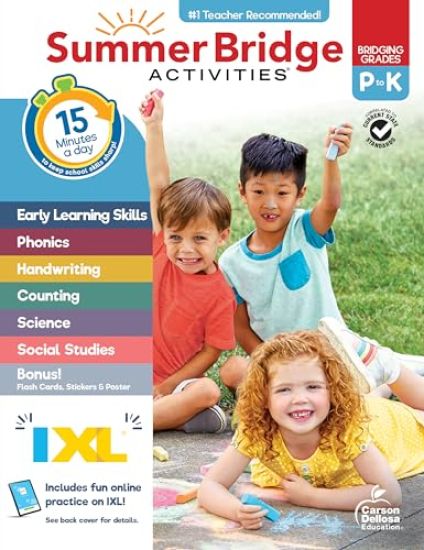 Summer Bridge Activities, Grades Pk - K