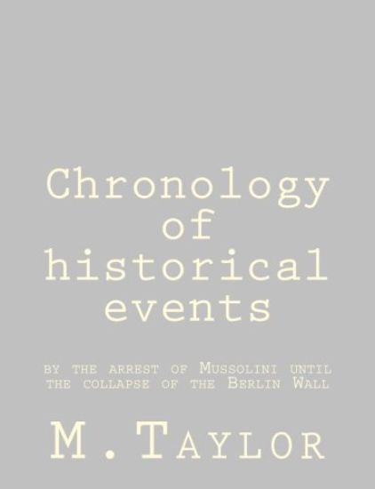 Chronology of historical events: by the arrest of Mussolini until the collapse of the Berlin Wall