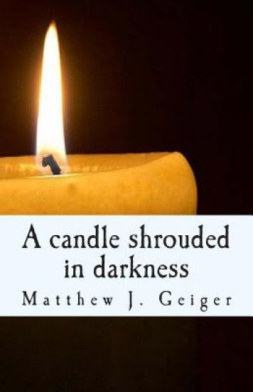 A candle shrouded in darkness