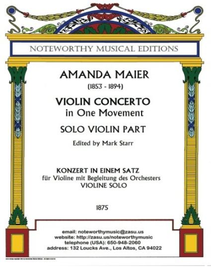Violin Concerto in One Movement; Solo Violin Part: Edited by Mark Starr