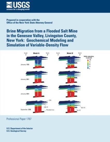Brine Migration from a Flooded Salt Mine in the Genesee Valley, Livingston County, New York: Geochemical Modeling and Simulation of Variable-Density F