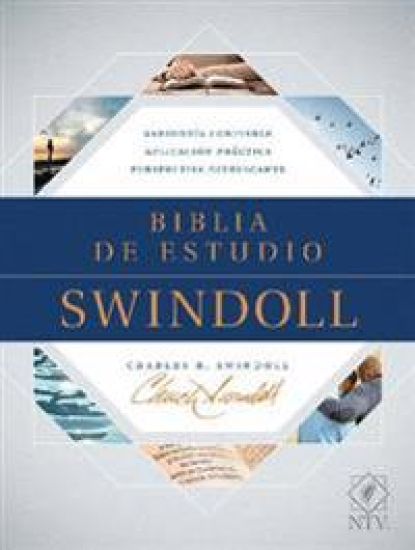 Biblia de estudio Swindoll NTV, SentiPiel, Café/Azul/Turques