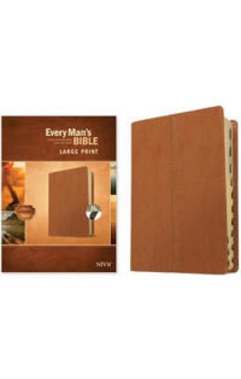 NIV Every Man's Bible, Large Print, Cross Saddle Tan, Index