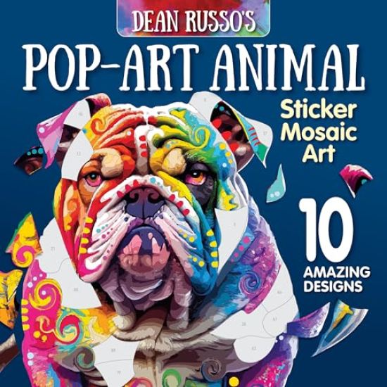 Pop-Art Animal Sticker Mosaic Art