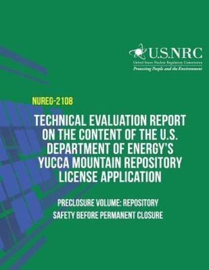 Technical Evaluation Report on the Content of the U.S. Department of Energy's Yucca Mountain Repository License Application- Preclosure Volume: Reposi