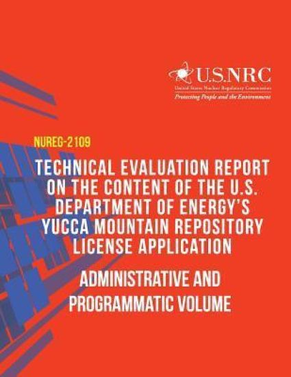 Technical Evaluation Report on the Content of the U.S. Department of Energy's Yucca Mountain Repository License Application: Administrative and Progra