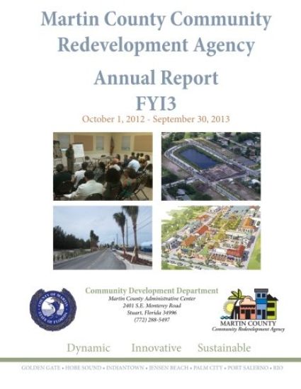Martin County Community Redevelopment Agency Annual Report FY13