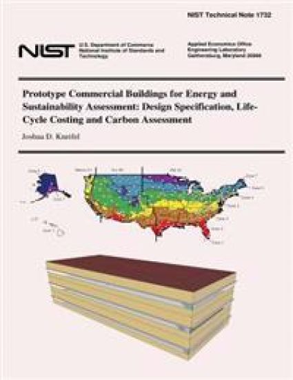 Prototype Commercial Buildings for Energy and Sustainability Assessment: Design Specification, Life-Cycle Costing and Carbon Assessment