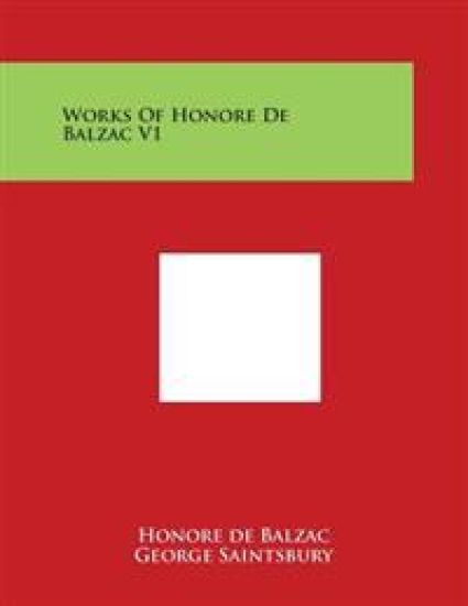 Works of Honore de Balzac V1