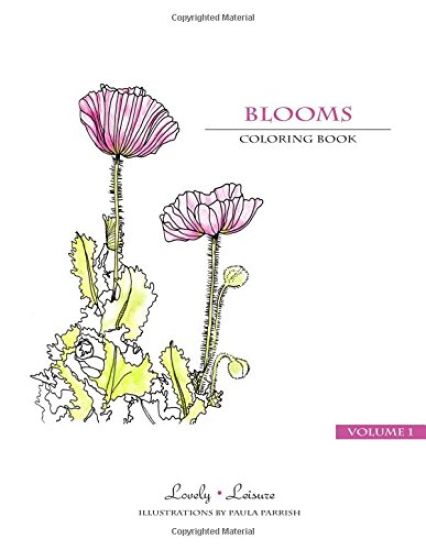 Blooms: Lovely Leisure Coloring Book