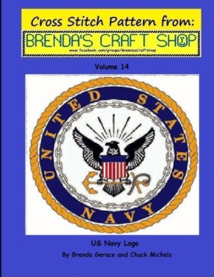 US Navy Logo - Cross Stitch Pattern from Brenda's Craft Shop