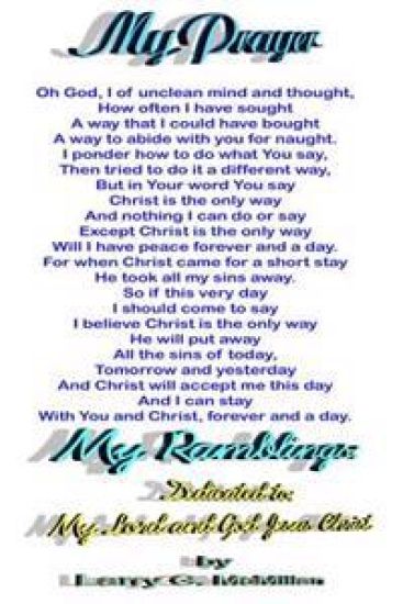 My Ramblings: Dedicated to: My Lord and God Jesus Christ
