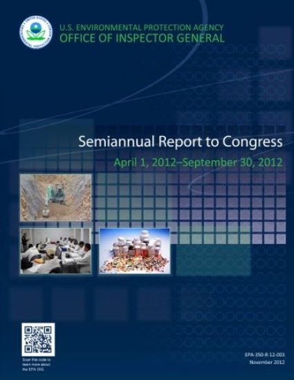 Semiannual Report to Congress: April 1, 2012-September 30, 2012