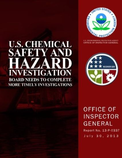 U.S. Chemical Safety and Hazard Investigation Board Needs to Complete More Timely Investigations