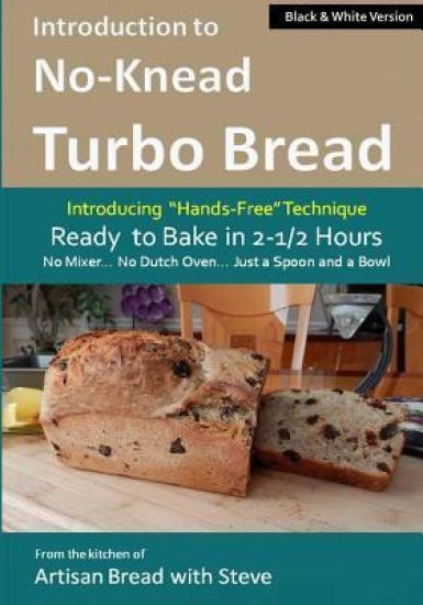 Introduction to No-Knead Turbo Bread (Ready to Bake in 2-1/2 Hours... No Mixer... No Dutch Oven... Just a Spoon and a Bowl) (B&W Version): From the ki