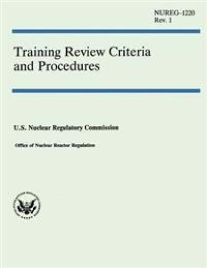 Training Review Criteria and Procedures
