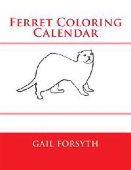 Ferret Coloring Calendar