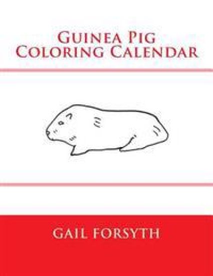 Guinea Pig Coloring Calendar