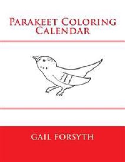 Parakeet Coloring Calendar