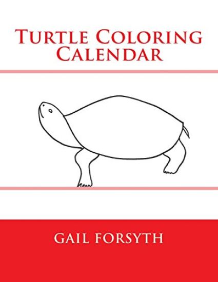 Turtle Coloring Calendar