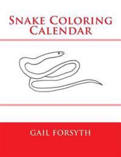 Snake Coloring Calendar