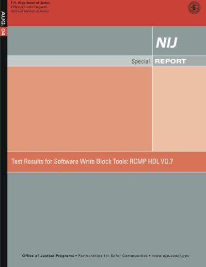 Test Results for Software Write Block Tools: Rcmp Hdl Vo.7