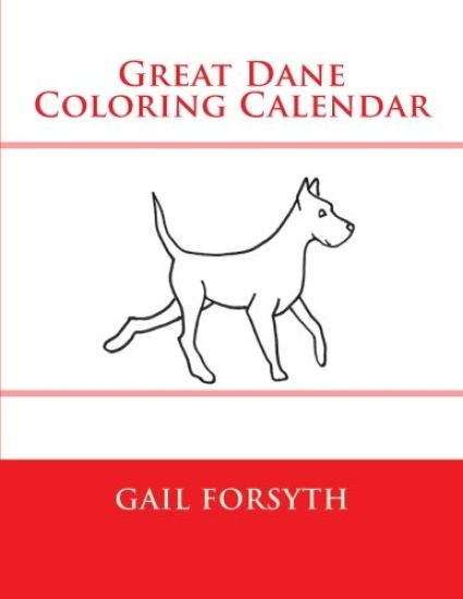 Great Dane Coloring Calendar