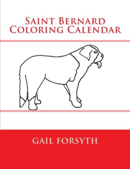 Saint Bernard Coloring Calendar