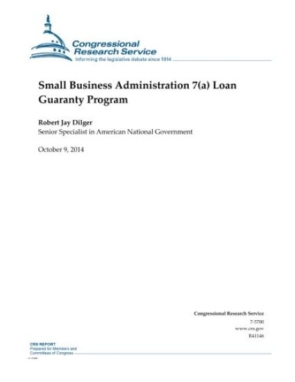 Small Business Administration 7(a) Loan Guaranty Program