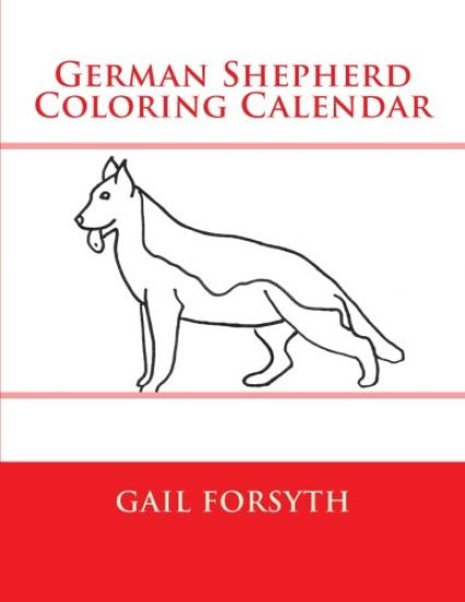 German Shepherd Coloring Calendar
