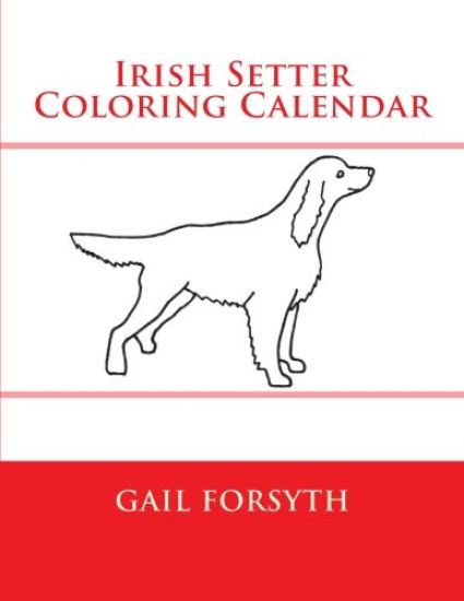Irish Setter Coloring Calendar