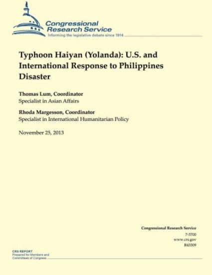 Typhoon Haiyan (Yolanda): U.S. and International Response to Philippines Disaster