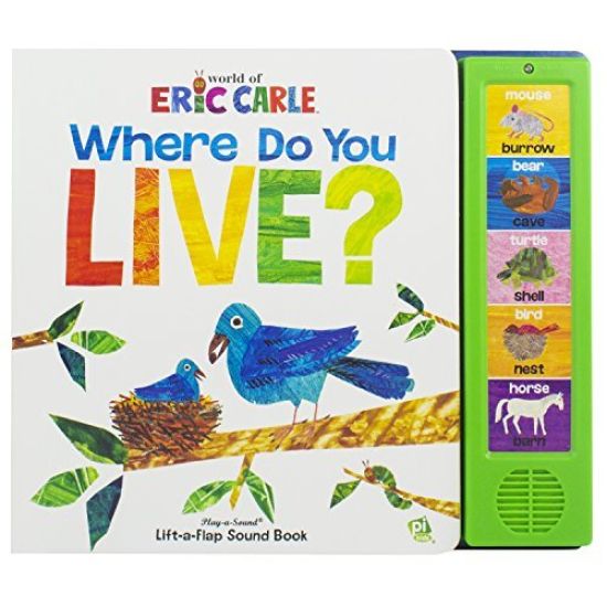 World of Eric Carle: Where Do You Live? Lift-A-Flap Sound Book