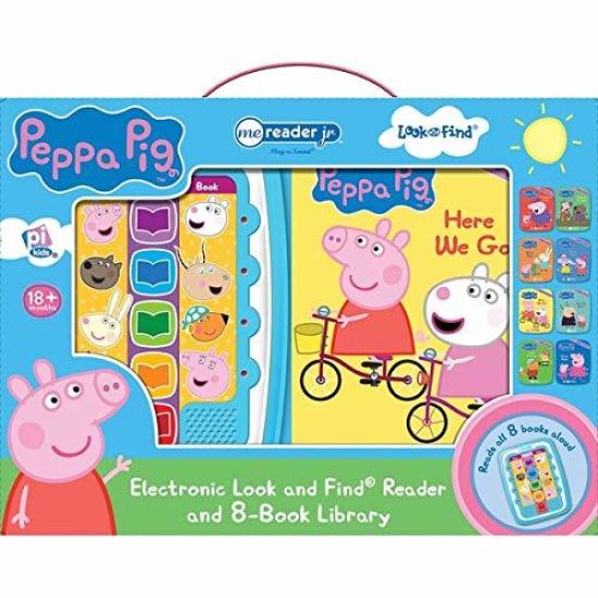 Peppa Pig: Me Reader Jr Electronic Look and Find Reader and 8-Book Library Sound Book Set