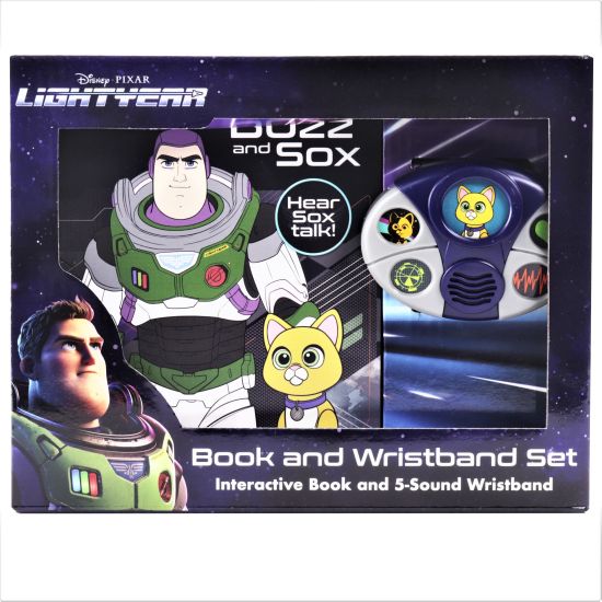Disney Pixar Lightyear: Buzz and Sox Book and 5-Sound Wristband Set