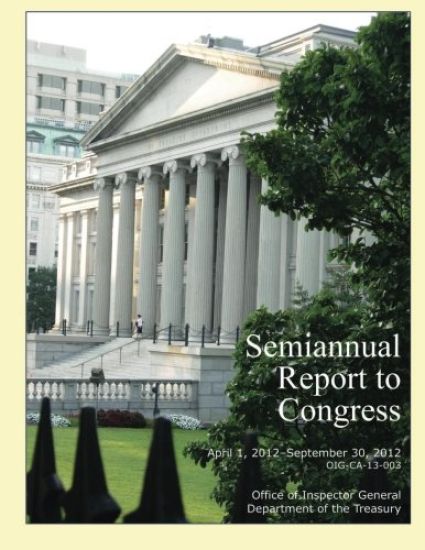 Semiannual Report to Congress April 1, 2012- September 30,2012