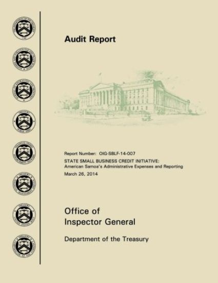 State Small Business Credit Initiative: American Samoa's Administrative Expenses and Reporting