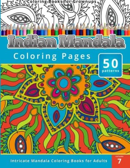 Coloring Books for Grown-ups Indian Mandala Coloring Pages