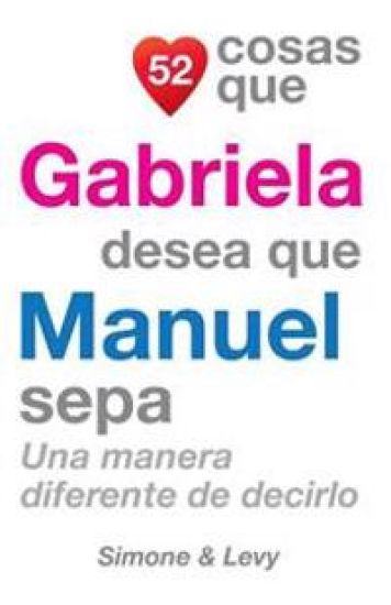 52 Cosas Que Gabriela Desea Que Manuel Sepa: Una Manera Diferente de Decirlo