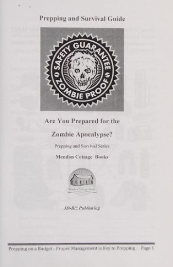 Prepping and Survival Guide - Are You Prepared for the Zombie Apocalypse?