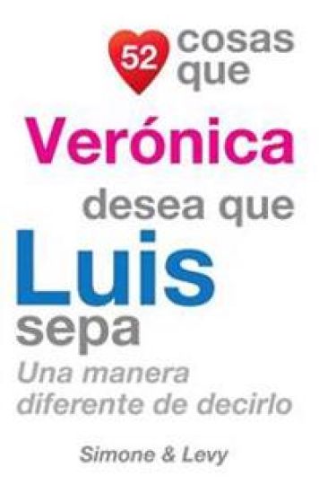 52 Cosas Que Verónica Desea Que Luis Sepa: Una Manera Diferente de Decirlo