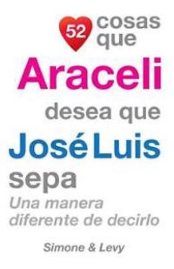 52 Cosas Que Araceli Desea Que José Luis Sepa: Una Manera Diferente de Decirlo