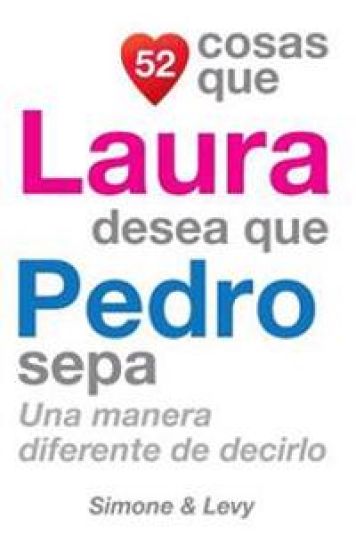 52 Cosas Que Laura Desea Que Pedro Sepa: Una Manera Diferente de Decirlo