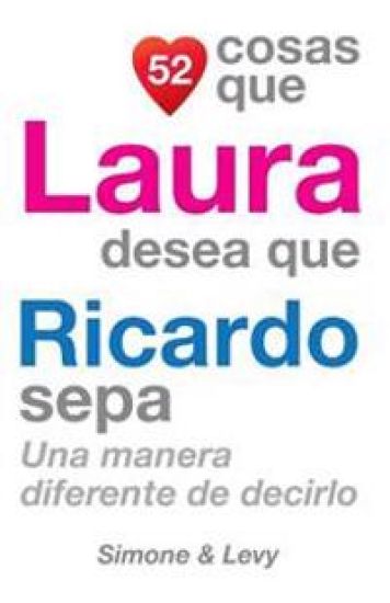 52 Cosas Que Laura Desea Que Ricardo Sepa: Una Manera Diferente de Decirlo