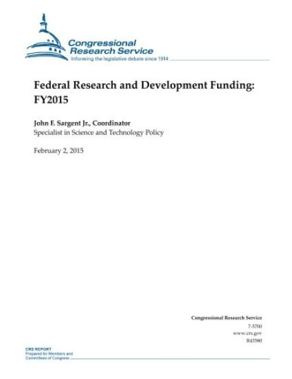 Federal Research and Development Funding: Fy2015
