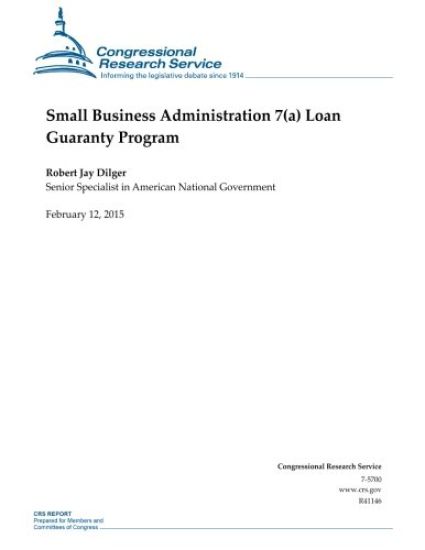 Small Business Administration 7(a) Loan Guaranty Program