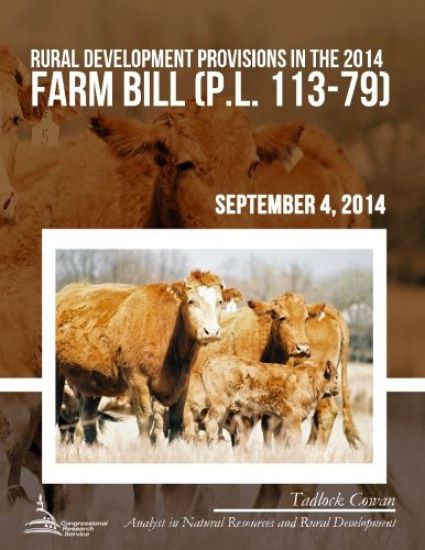 Rural Development Provisions in the 2014 Farm Bill (P.L. 113-79)