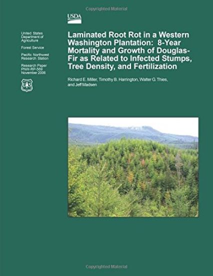 Laminated Root Rot in a Western Washington Plantation: Eight-Year Mortality and Growth of Douglas-Fir as Related to Infected Stumps, Tree Density, and
