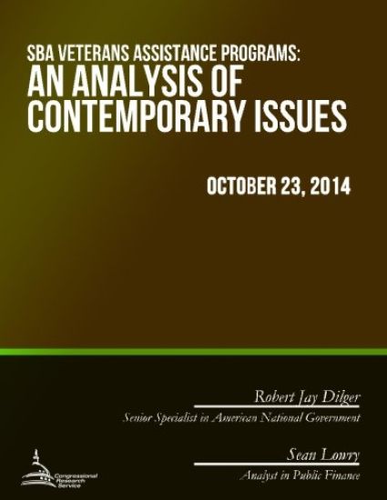 SBA Veterans Assistance Programs: An Analysis of Contemporary Issues