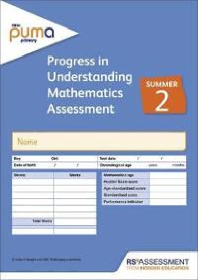 New PUMA Test 2, Summer PK10 (Progress in Understanding Mathematics Assessment)